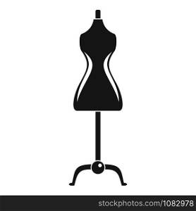 Sewing mannequin icon. Simple illustration of sewing mannequin vector icon for web design isolated on white background. Sewing mannequin icon, simple style