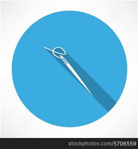 sewing needle icon. Flat modern style vector illustration