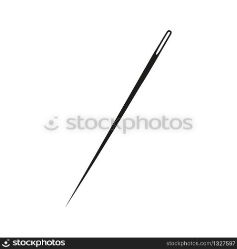 Sewing Needle icon vector on white back