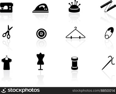 Sewing symbols vector image