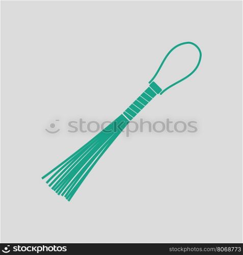 Sex lash icon. Gray background with green. Vector illustration.