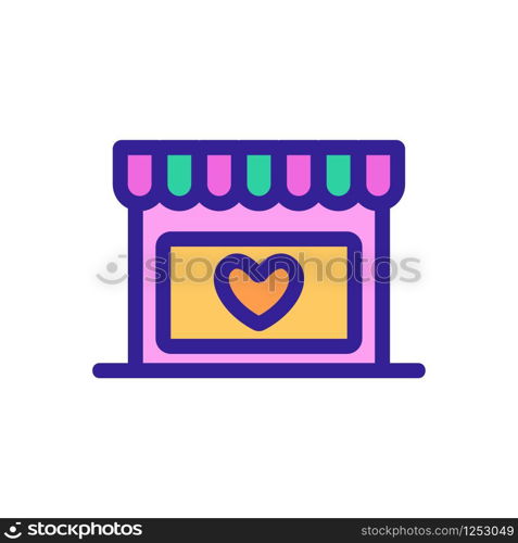 Sex shop icon vector. A thin line sign. Isolated contour symbol illustration. Sex shop icon vector. Isolated contour symbol illustration