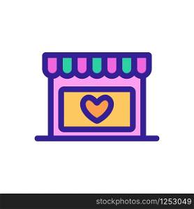 Sex shop icon vector. A thin line sign. Isolated contour symbol illustration. Sex shop icon vector. Isolated contour symbol illustration