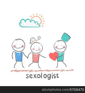 Sexologist gives the heart a man and woman