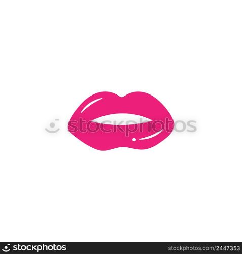 Sexy beauty lips template vector design