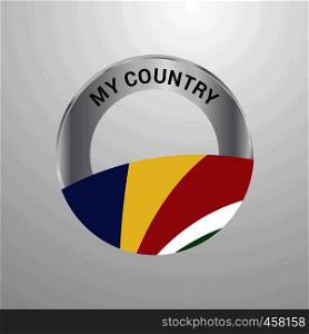 Seychelles My Country Flag badge