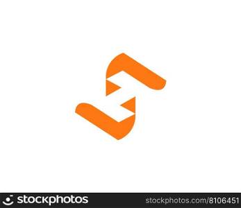 Sh letter logo alphabet design icon symbol Vector Image