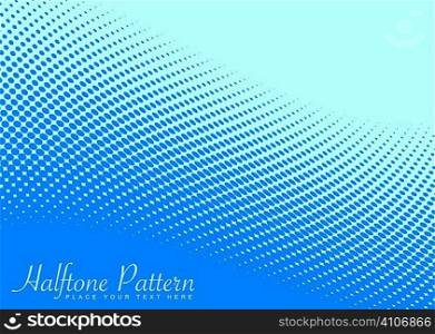 Shades of blue halftone background with ocean wave effect