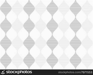 Shades of gray striped dark and light bulging waves.Seamless stylish geometric background. Modern abstract pattern. Flat monochrome design.