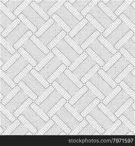 Shades of gray striped T shapes diagonal touching.Seamless stylish geometric background. Modern abstract pattern. Flat monochrome design.