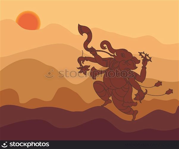 Shadow Art Ganesha