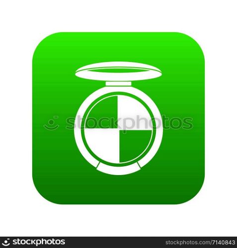 Shadow kit icon digital green for any design isolated on white vector illustration. Shadow kit icon digital green