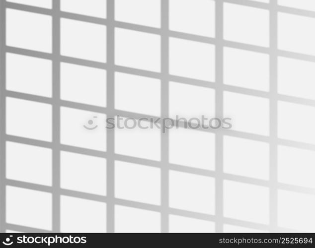 Shadow overlay effect. Transparent overlay shadow from the window, vector illustration