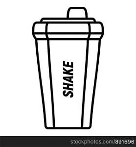Shake bottle icon. Outline shake bottle vector icon for web design isolated on white background. Shake bottle icon, outline style