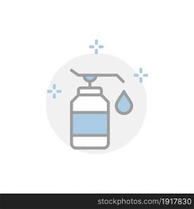 shampoo bottle flat icon