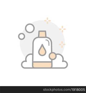 shampoo bottle flat icon