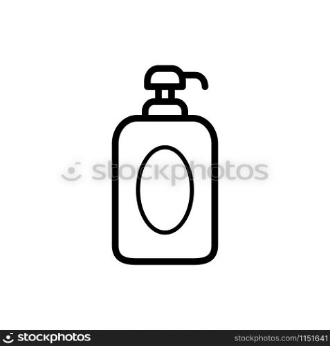 Shampoo bottle icon design trendy