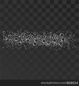 Shampoo bubbles icon. Realistic illustration of shampoo bubbles vector icon for web design. Shampoo bubbles icon, realistic style