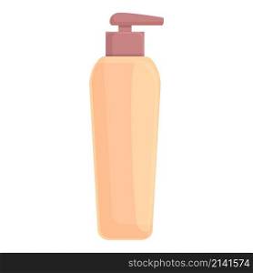 Shampoo dispenser icon cartoon vector. Cosmetic bottle. Soap pump. Shampoo dispenser icon cartoon vector. Cosmetic bottle
