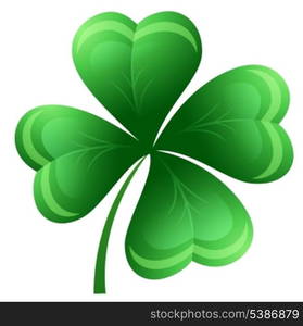 Shamrock or clover leaf. Vector illustration