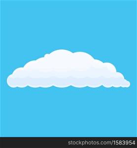 Shape cloud icon. Cartoon of shape cloud vector icon for web design isolated on white background. Shape cloud icon, cartoon style