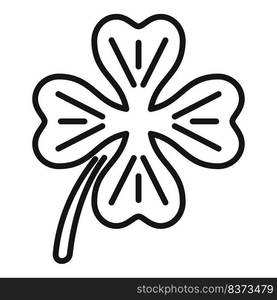 Shape clover icon outline vector. Irish luck. Ireland day. Shape clover icon outline vector. Irish luck