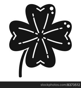 Shape clover icon simple vector. Irish luck. Ireland day. Shape clover icon simple vector. Irish luck