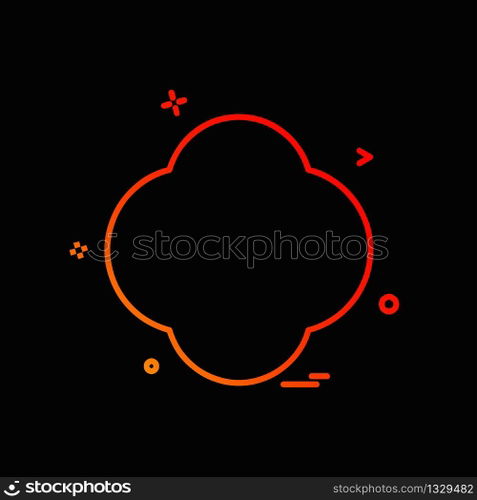 Shape icon design vector
