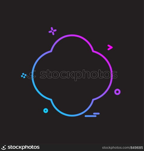 Shape icon design vector