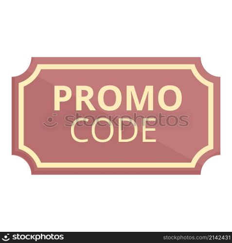 Shape promo code icon cartoon vector. Promotion discount. Offer money. Shape promo code icon cartoon vector. Promotion discount