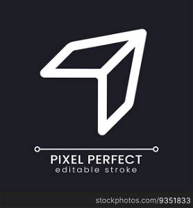 Share and repost pixel perfect white linear ui icon for dark theme. Social media communication. Vector line pictogram. Isolated user interface symbol for night mode. Editable stroke. Poppins font used. Share and repost pixel perfect white linear ui icon for dark theme