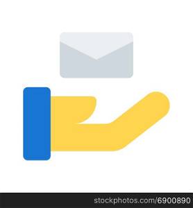 share email, icon on isolated background