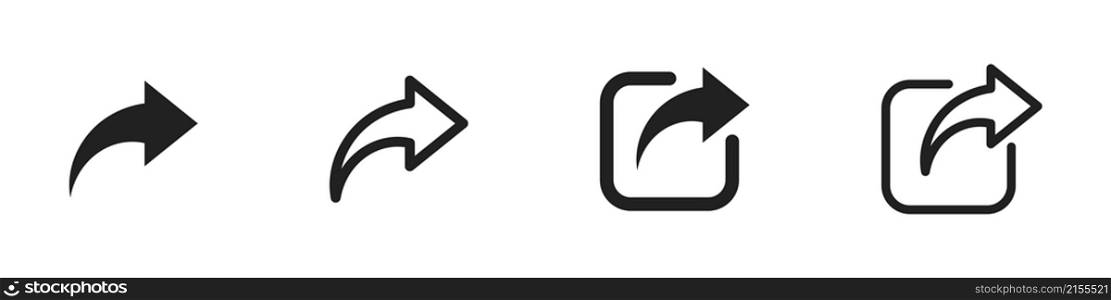 Share icon set. Share arrow symbol collection. EPS 10.. Share icon set. Share arrow symbol collection.