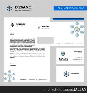 Share idea Business Letterhead, Envelope and visiting Card Design vector template