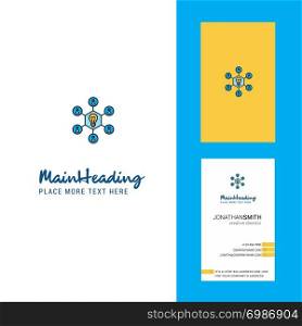 Share idea Creative Logo and business card. vertical Design Vector