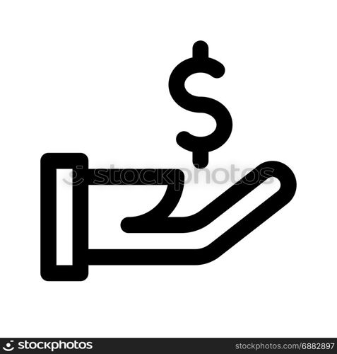 share money, icon on isolated background