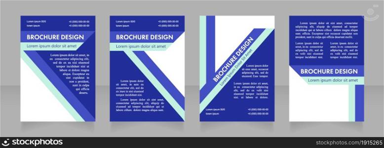 Sharing company information blank brochure layout design. Vertical poster template set with empty copy space for text. Premade corporate reports collection. Editable flyer paper pages. Sharing company information blank brochure layout design