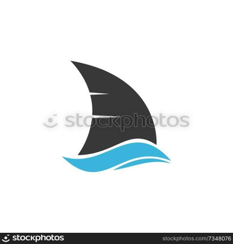 Shark fin illustration