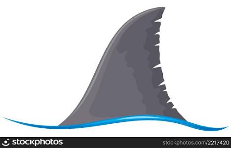 Shark fin vector icon