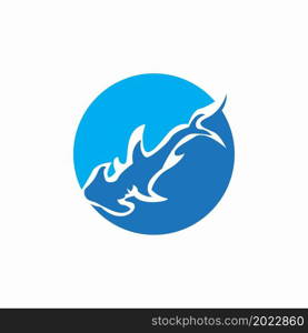 Shark icon and symbol vector illustration