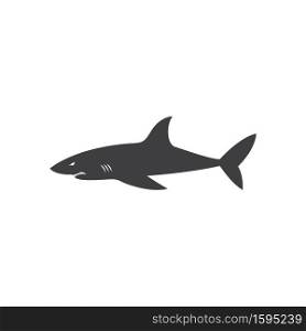 Shark icon design template vector isolated illustration