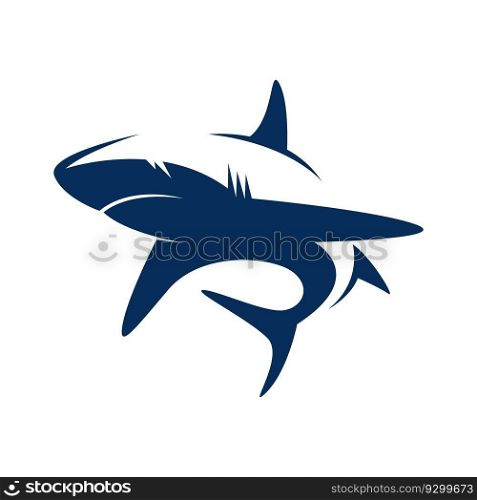 Shark icon logo design illustration