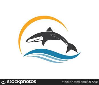 shark icon vector illustration design template