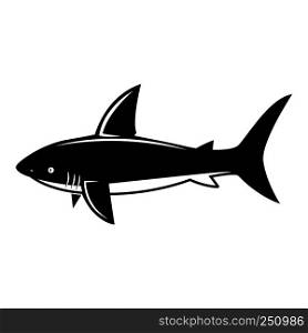Shark illustration. Design elements for logo, label, emblem, sign, menu. Vector image
