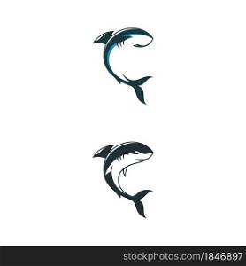 Shark illustration icon designTemplate Vector