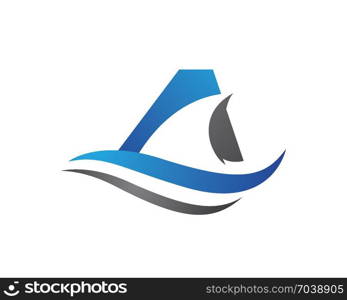 Shark illustration Logo Template Vector.