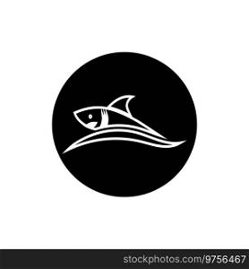 Shark illustration Logo Template Vector