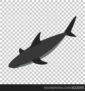 Shark isometric icon 3d on a transparent background vector illustration. Shark isometric icon