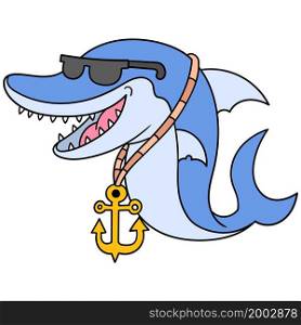 shark rapper cartoon character