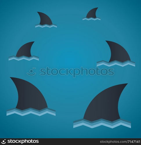 Shark vector background